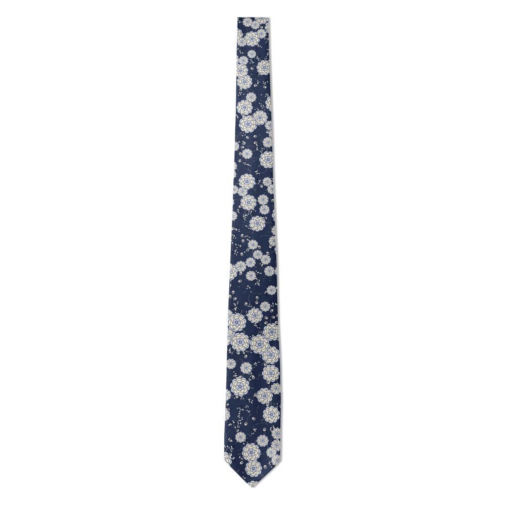 Bentinck - Navy & Ivory Vintage Peony Tie – Heirloom Garden