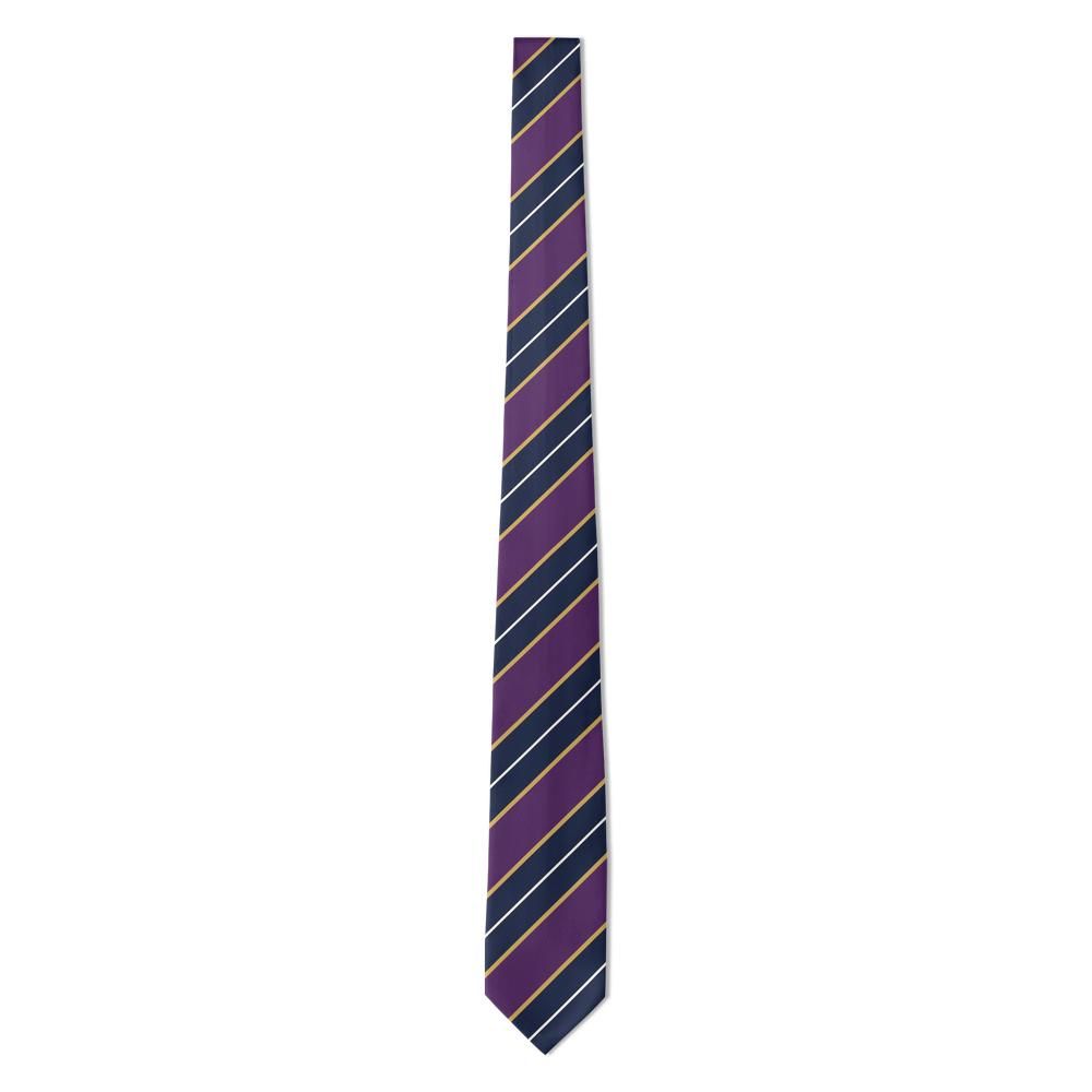 Villeroy - Plum & Navy Regimental Stripe Tie – Heritage Stripes with Regal Depth