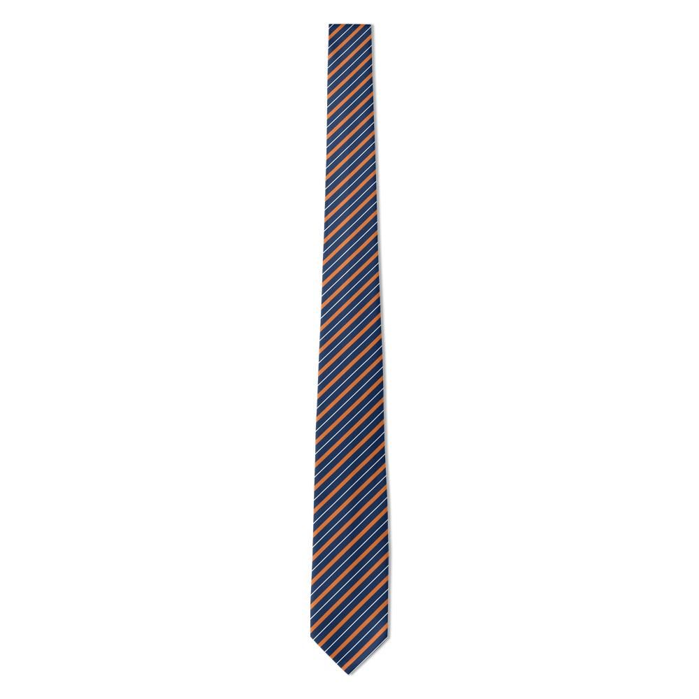 Talleyrand - Navy & Orange Regimental Stripe Necktie – Bold Poise