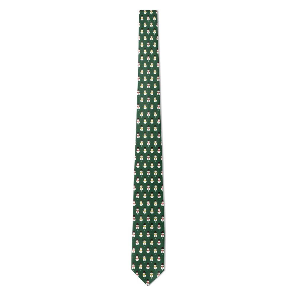 Numsen - Green Snowman Tie – Winter Wonderland