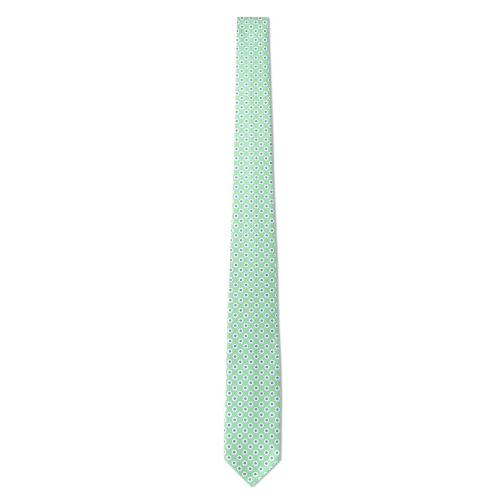 Bueil - Mint Green & Blue Floral Tie – Spring Wedding