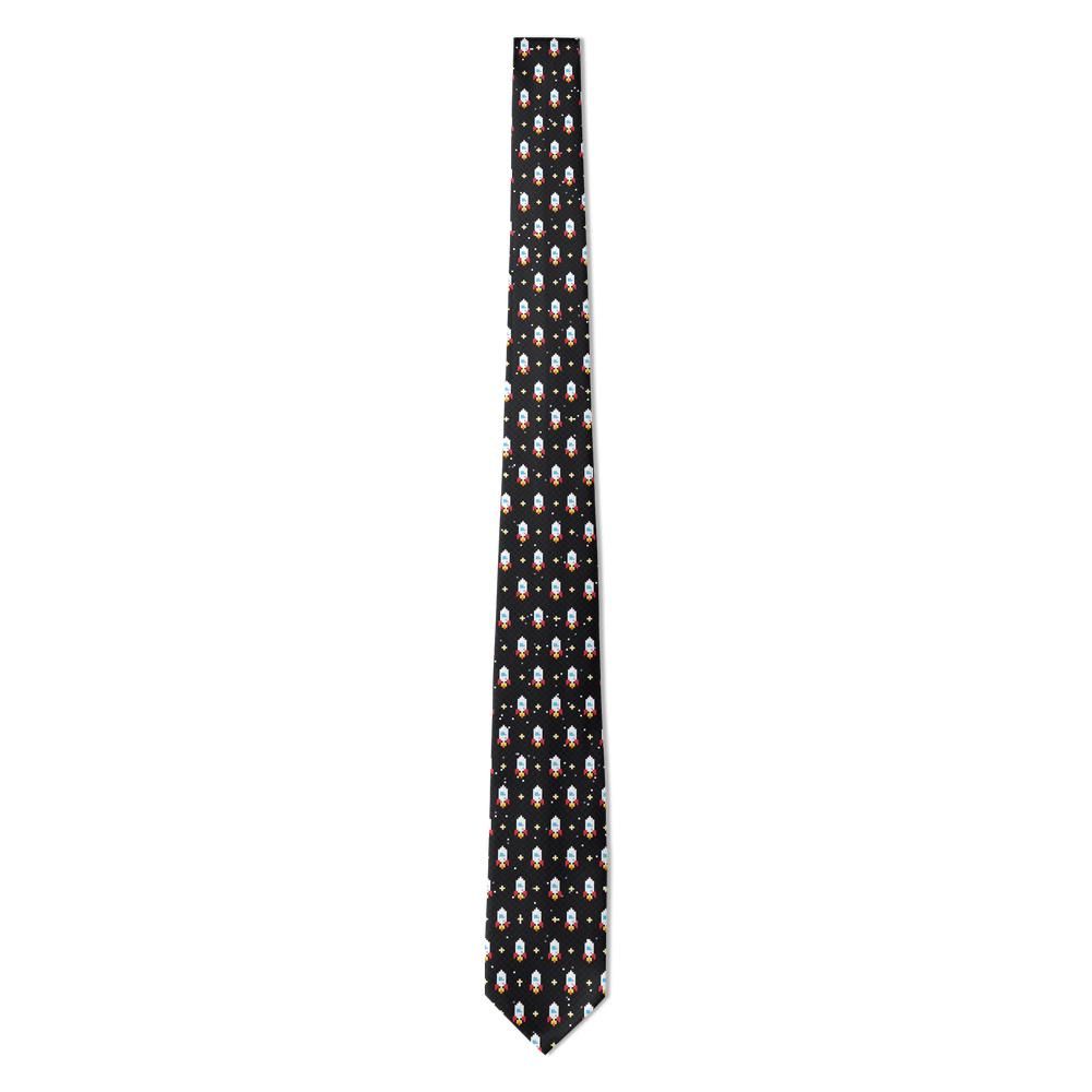 Alliata - Black Pixel Rocket Tie – Night Launch