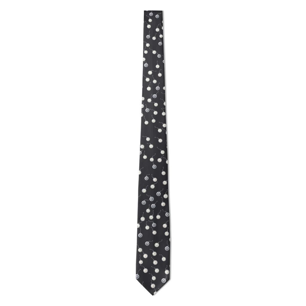 Chodkiewicz - Charcoal & Silver Pocket Watch Tie – A Gentleman's Timekeeping