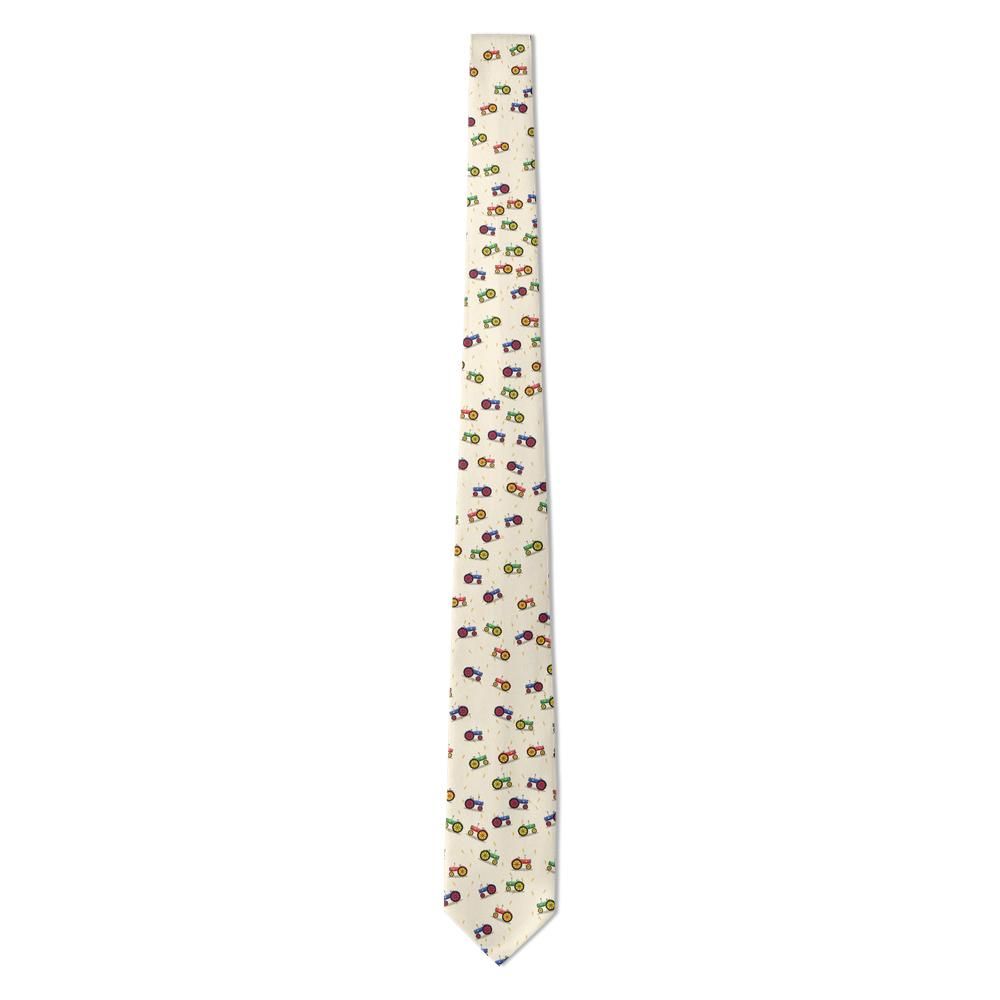 Sulkowski - Cream Tractor Tie – Vintage Farm Tractors and Wheat