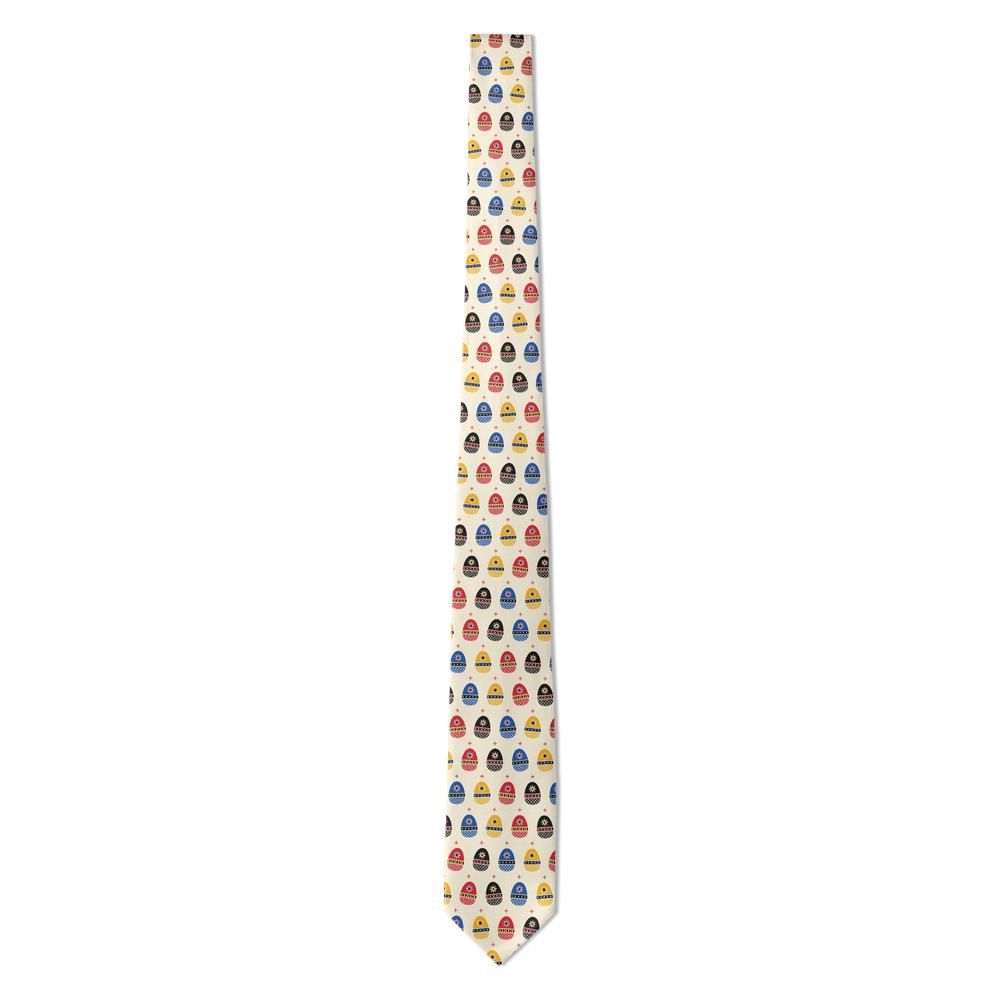 Rosenstand - Cream Multicolor Pysanka Egg Tie – Easter Morning