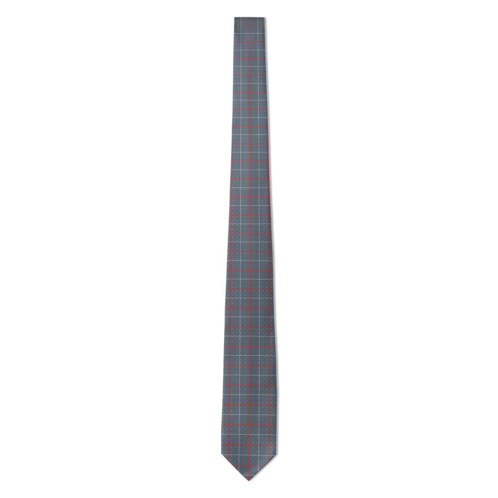 Mannerskantz - Slate & Red Gamekeeper Check Tie – Grey Fell