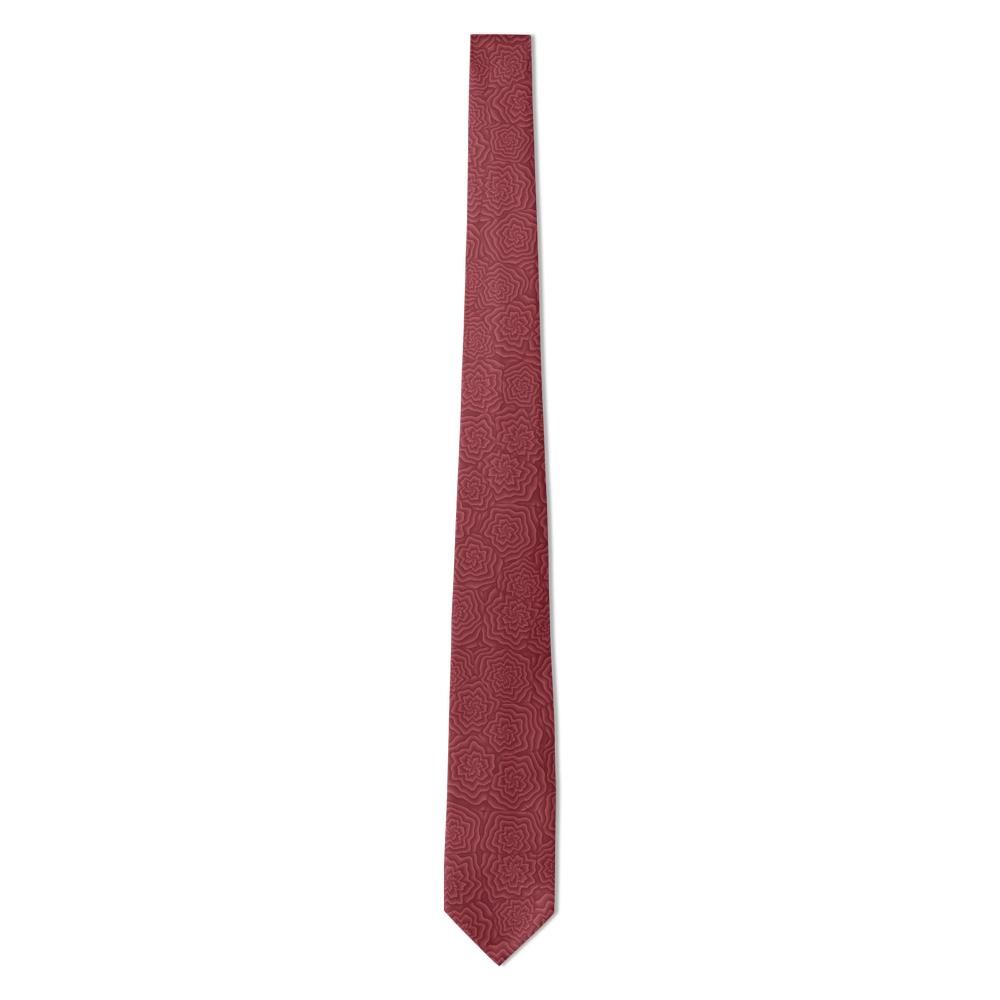 Holck - Burgundy Moiré Rose Tie – Tonal Elegance
