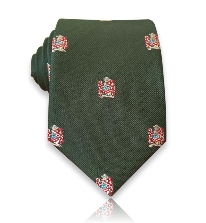 Boixadors - Emerald Crest Silk Tie European Craftsmanship
