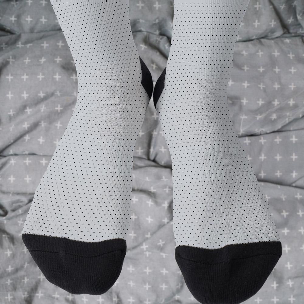 Matching tie pattern dress socks
