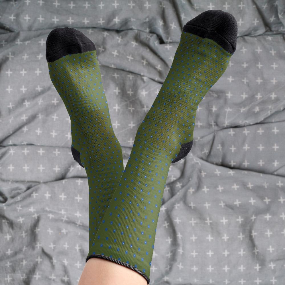 Matching tie pattern dress socks