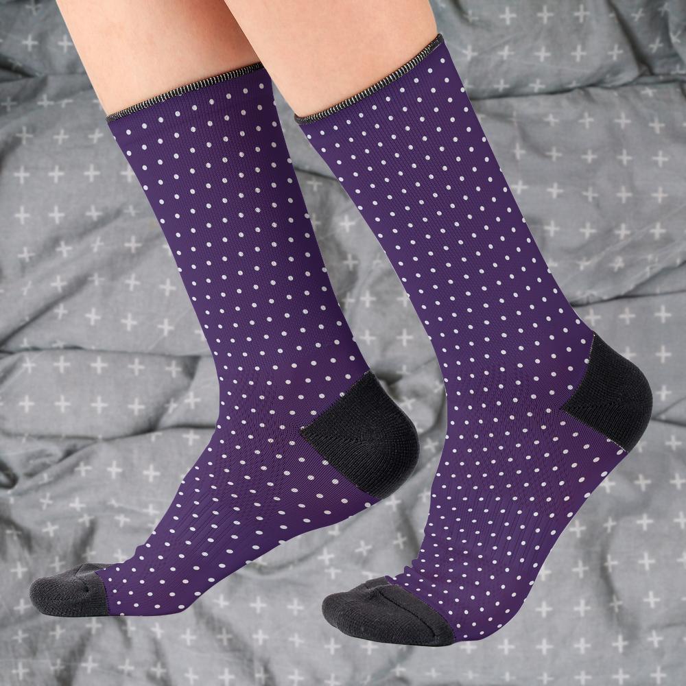 Matching tie pattern dress socks
