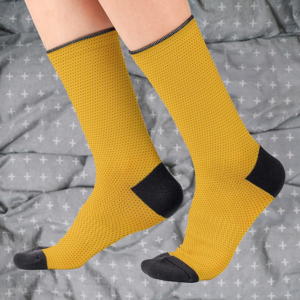 Matching tie pattern dress socks