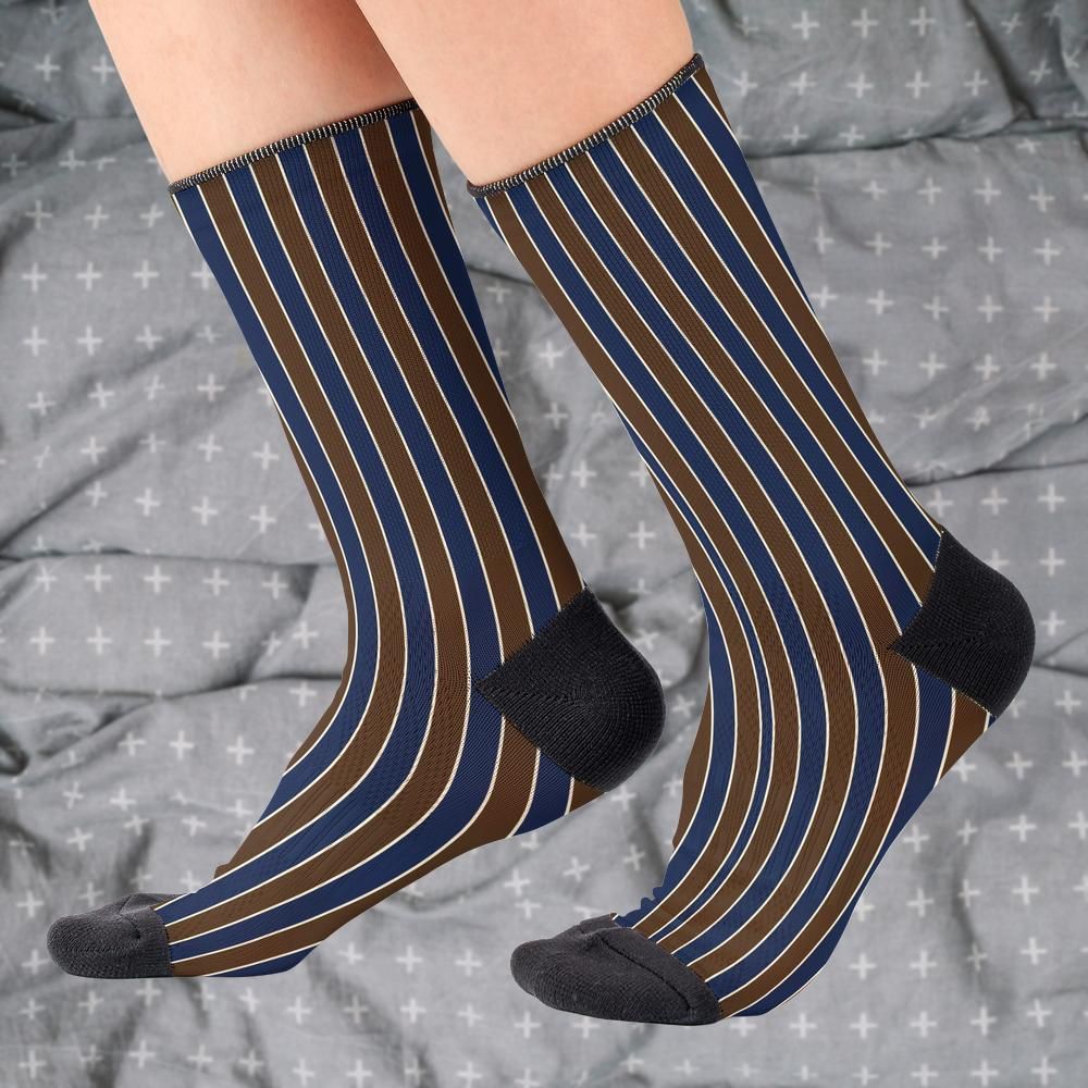 Matching tie pattern dress socks