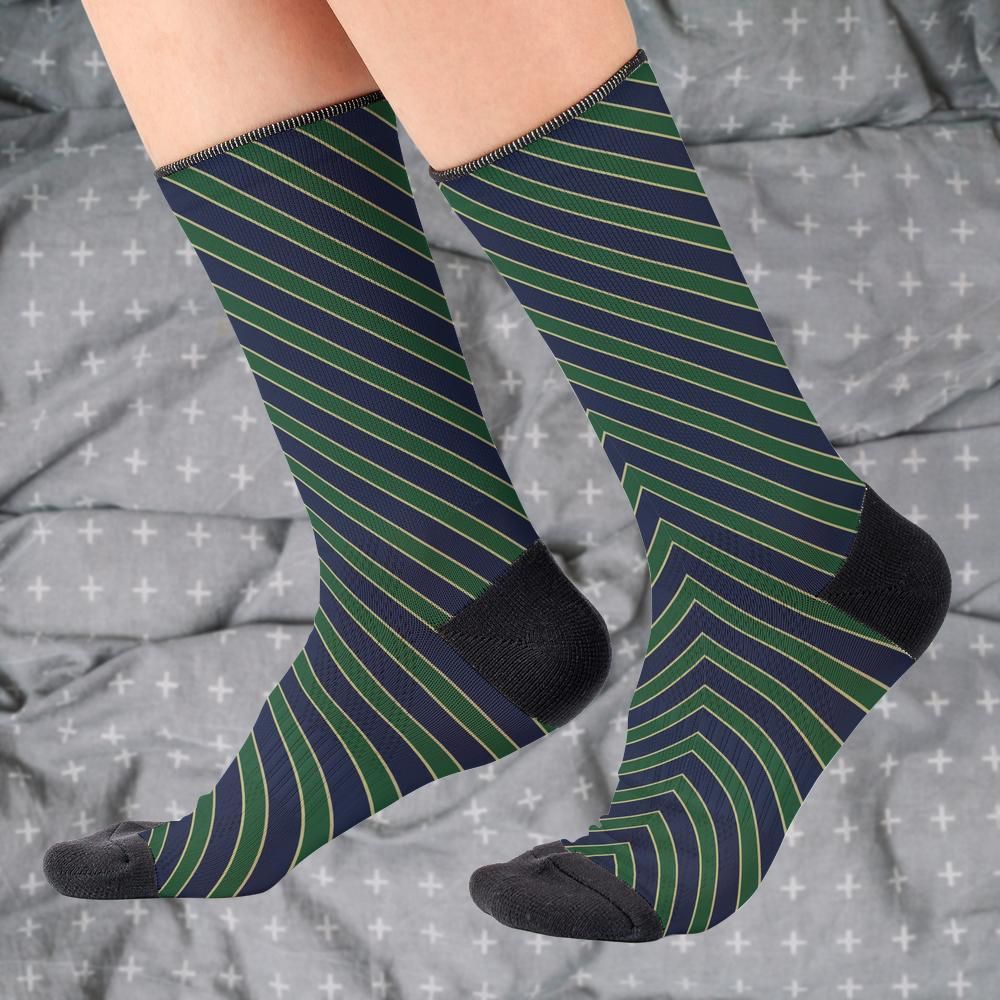 Matching tie pattern dress socks