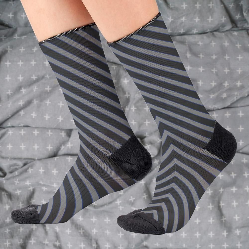Matching tie pattern dress socks