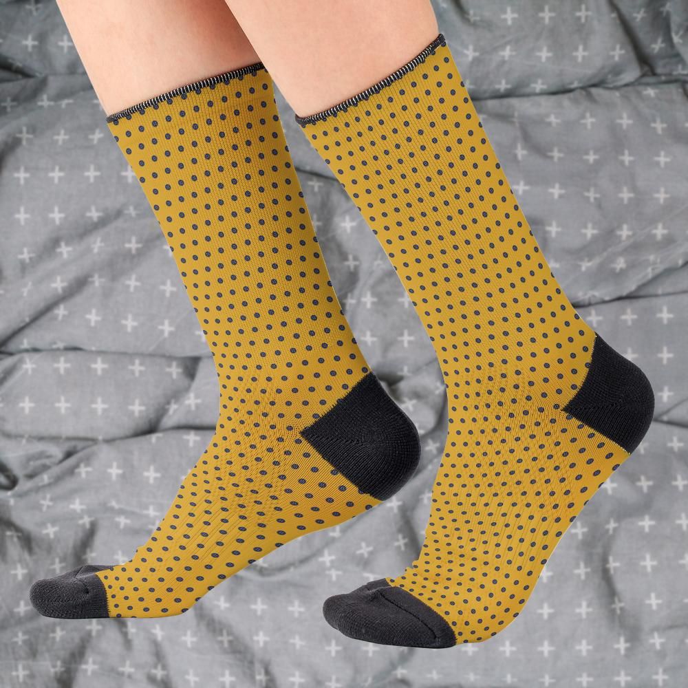 Matching tie pattern dress socks