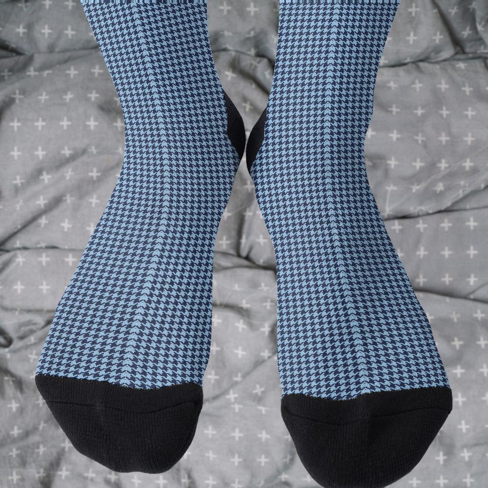 Matching tie pattern dress socks