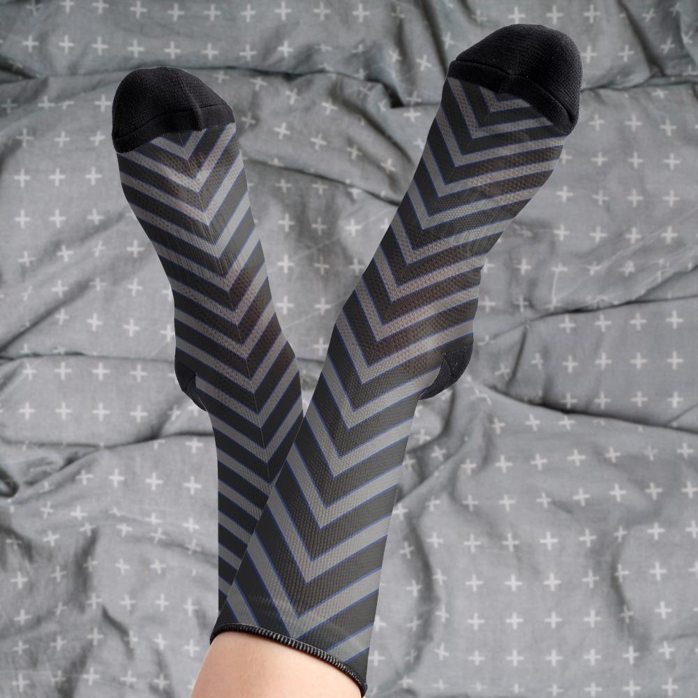 Matching tie pattern dress socks
