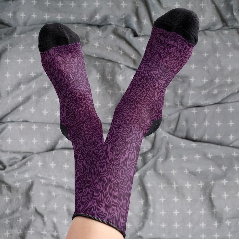 Matching tie pattern dress socks
