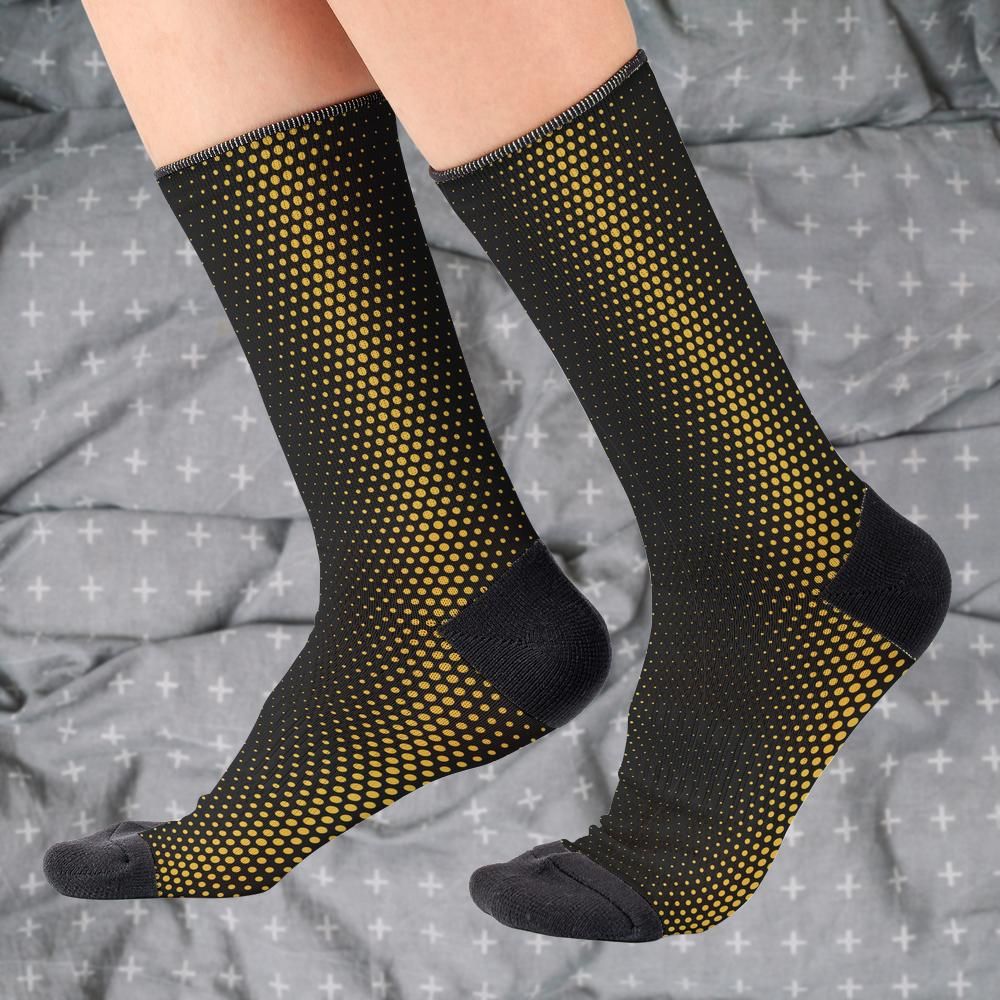 Matching tie pattern dress socks