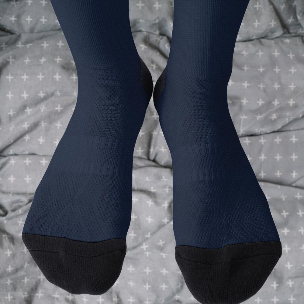 Matching tie pattern dress socks