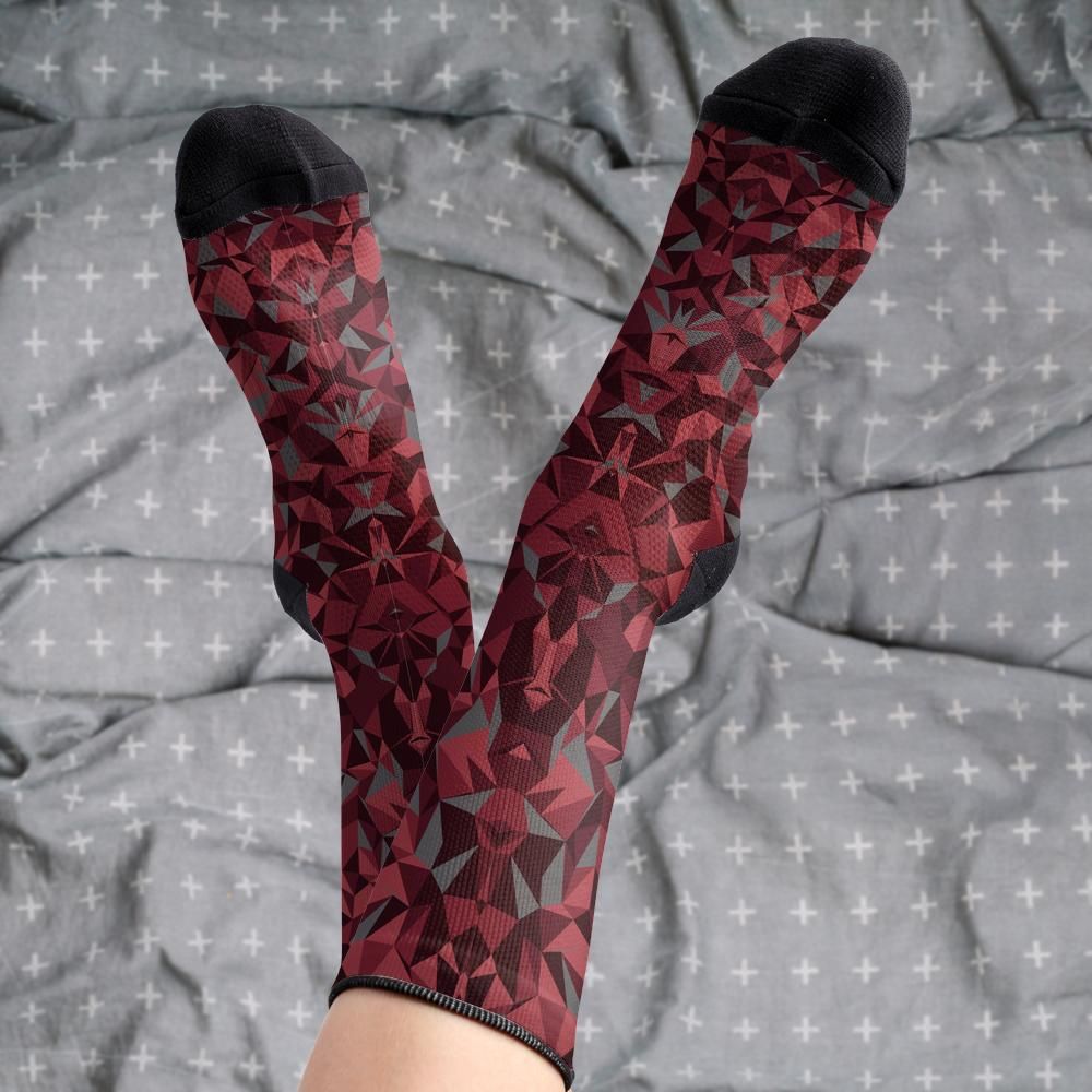 Matching tie pattern dress socks