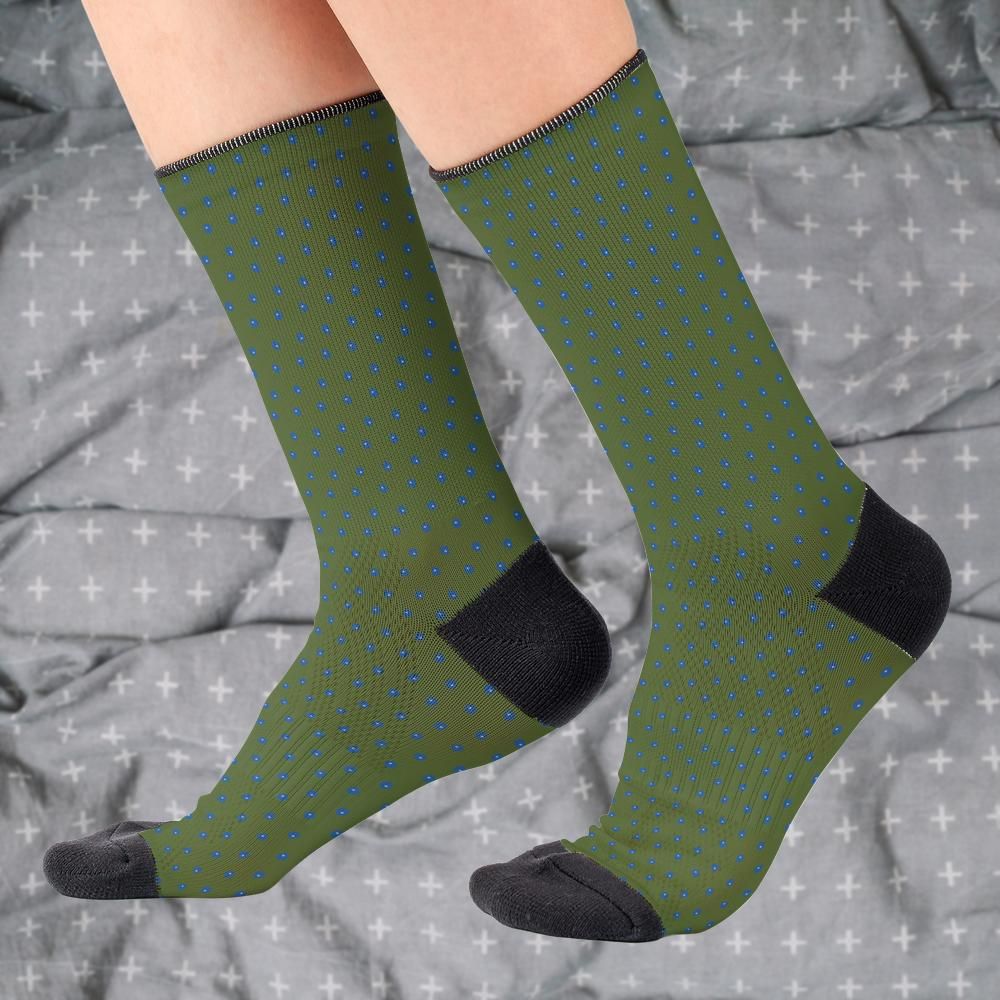 Matching tie pattern dress socks
