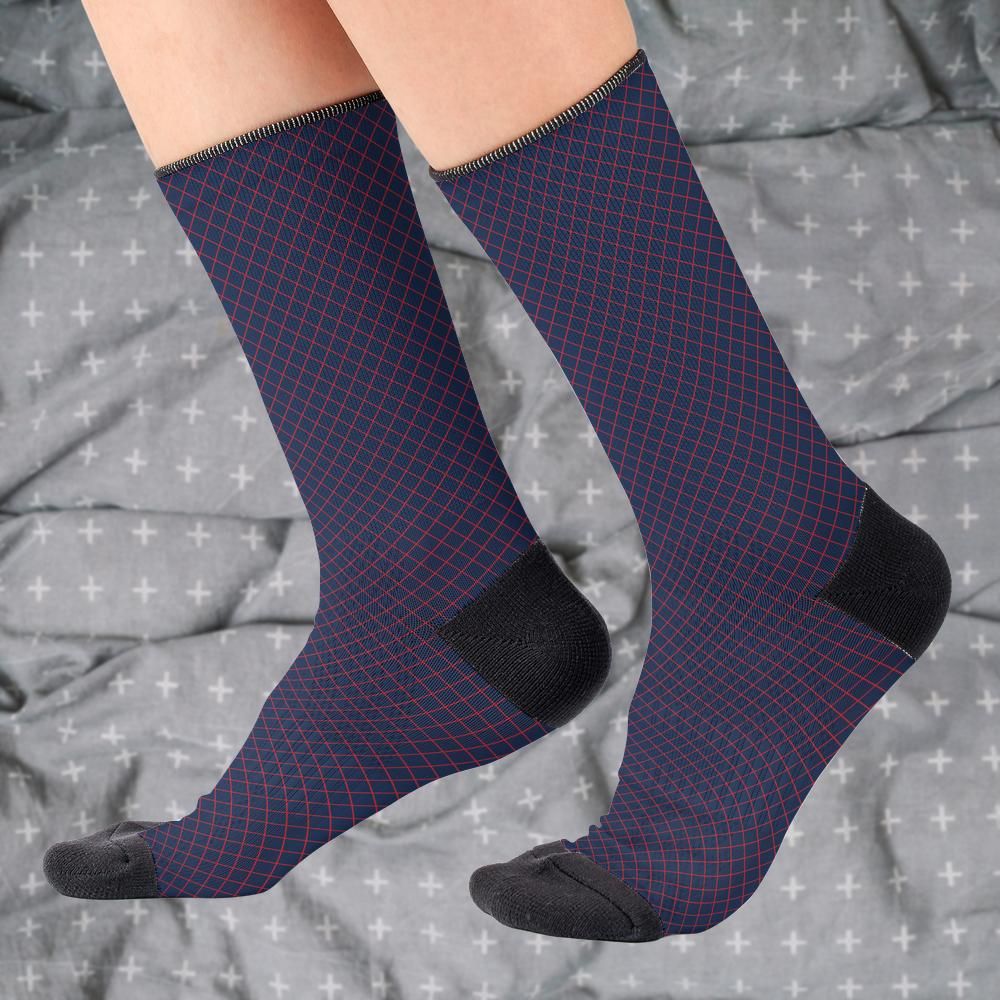 Matching tie pattern dress socks