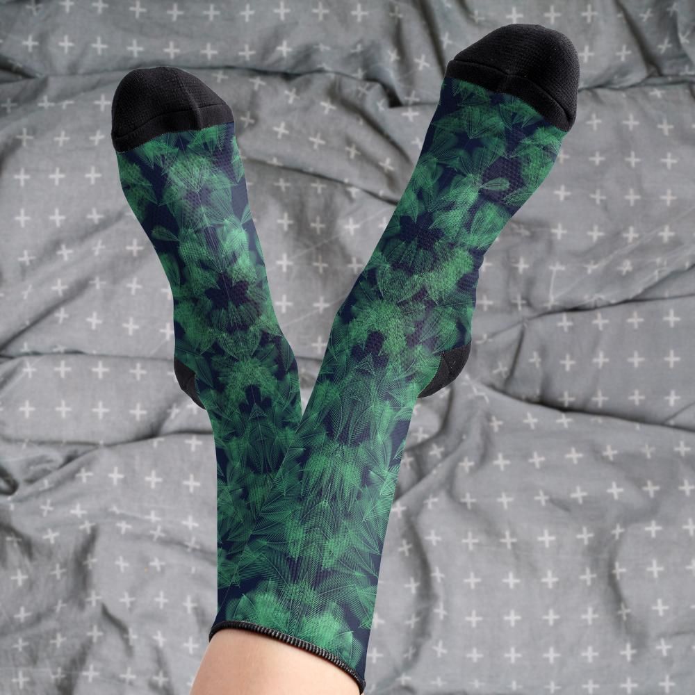 Matching tie pattern dress socks