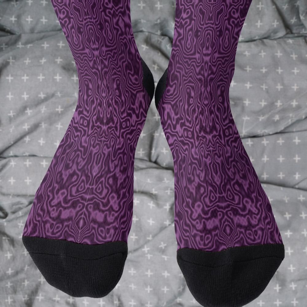 Matching tie pattern dress socks