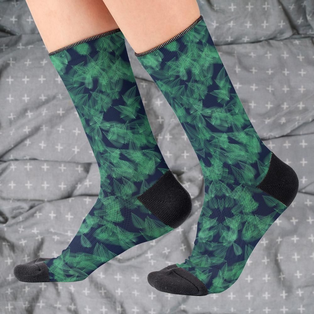Matching tie pattern dress socks