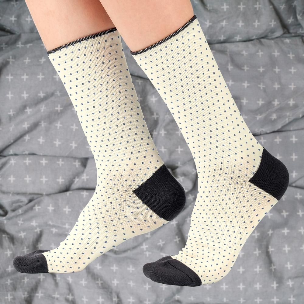 Matching tie pattern dress socks