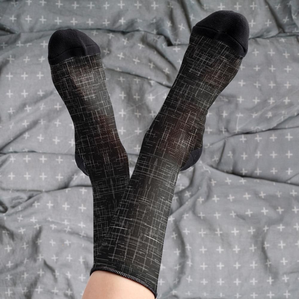 Matching tie pattern dress socks
